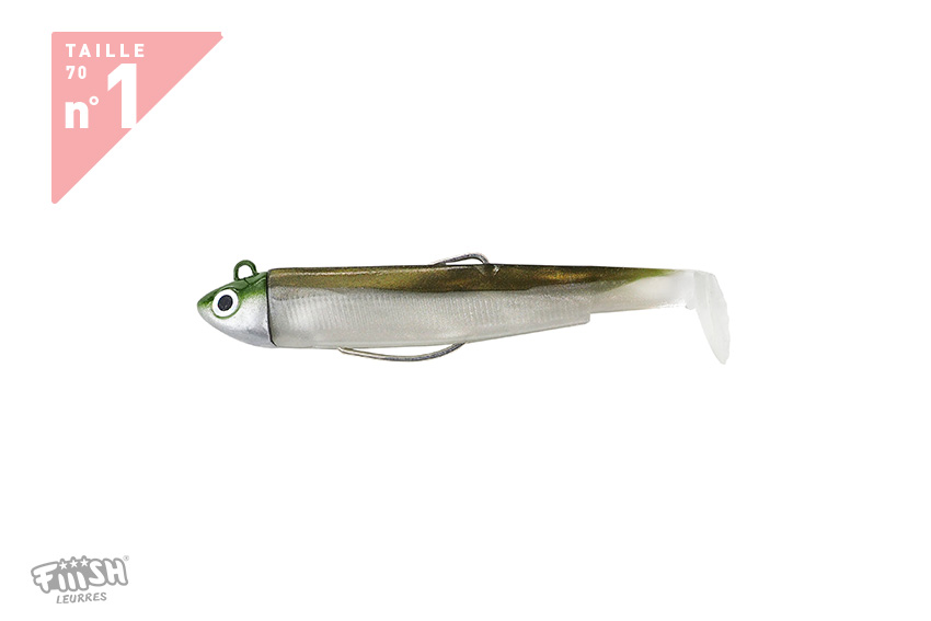 BLACK MINNOW 105 COMBO 8GR WHITE RED HEAD