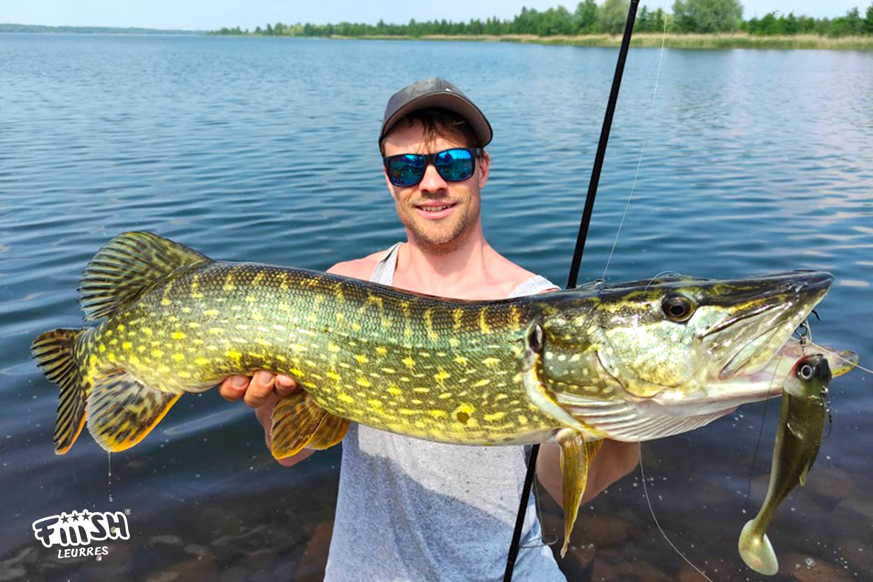 Pike fishing with lures on a new lake  fishing for pike is awesome 